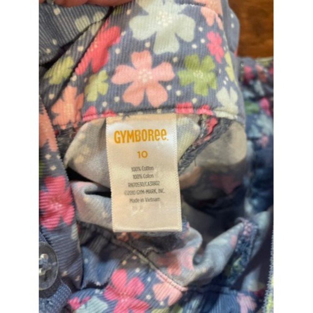 Gymboree Girls Floral Corduroy Skirt Size 10 Adjustable Cottagecore Playful Y2K - Picture 8 of 8